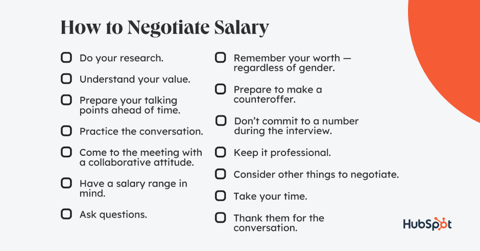 Tips for salary negociation
