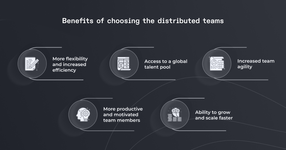 Benefits of choosing distributed teams
